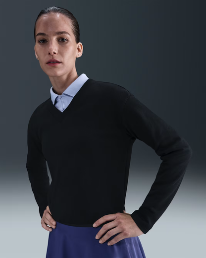 Women's V-Neck Long-Sleeve Golf Top
