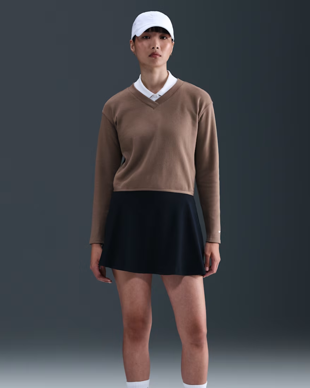 Women's V-Neck Long-Sleeve Golf Top