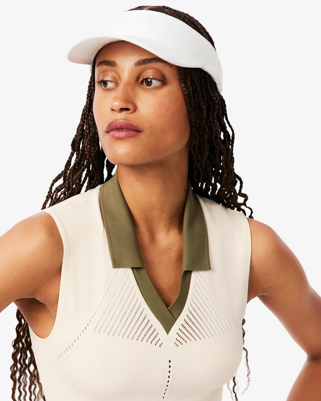 Women's Sleeveless Stretch Knit Tennis Polo