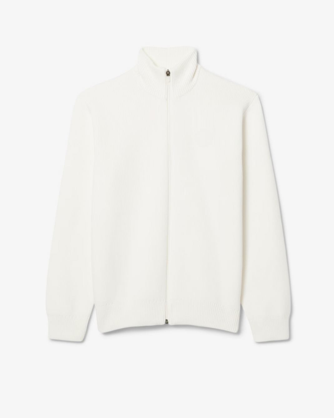 Men's Ribbed Knit Zip-Up Golf Sweater