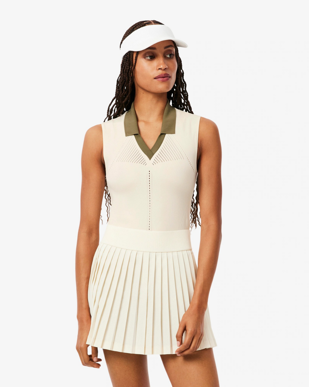 Women's Sleeveless Stretch Knit Tennis Polo